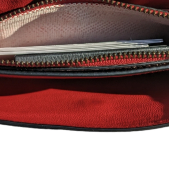 ♥️ Rare Oxblood Prairie Rivets 1941 Clutch with wristlet NWT! Style 21639 - Picture 5 of 7